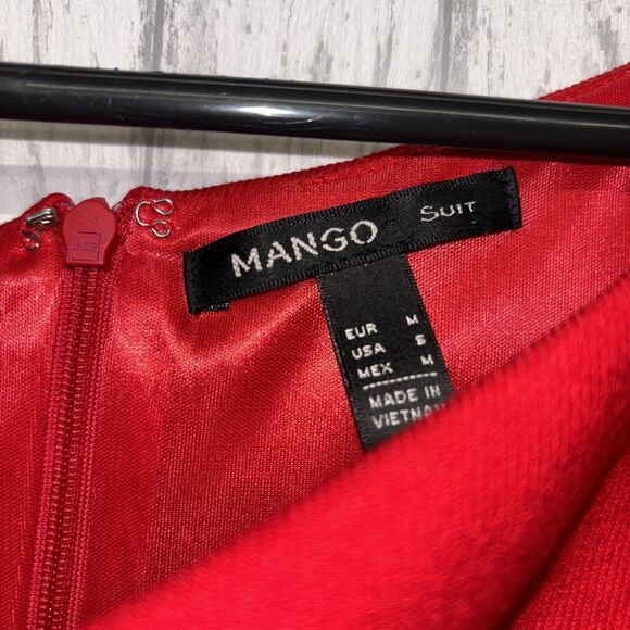 Womens Size S Mango Suit Red Sheath Dress EUC - Picture 2 of 4